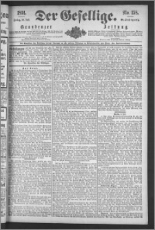 Der Gesellige : Graudenzer Zeitung 1891.07.10, Jg. 66, No. 158