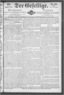 Der Gesellige : Graudenzer Zeitung 1891.07.28, Jg. 66, No. 173
