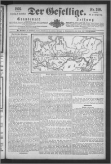 Der Gesellige : Graudenzer Zeitung 1891.09.08, Jg. 66, No. 209