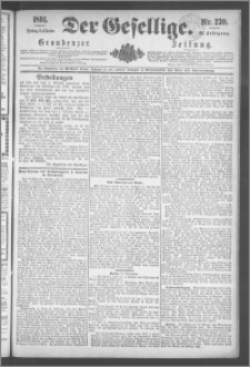 Der Gesellige : Graudenzer Zeitung 1891.10.02, Jg. 66, No. 230
