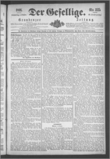 Der Gesellige : Graudenzer Zeitung 1891.10.08, Jg. 66, No. 235