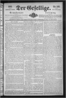 Der Gesellige : Graudenzer Zeitung 1891.10.15, Jg. 66, No. 241