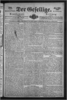 Der Gesellige : Graudenzer Zeitung 1891.11.14, Jg. 66, No. 267