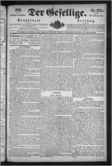 Der Gesellige : Graudenzer Zeitung 1891.11.22, Jg. 66, No. 274