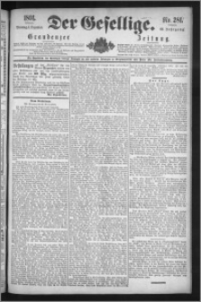 Der Gesellige : Graudenzer Zeitung 1891.12.01, Jg. 66, No. 281