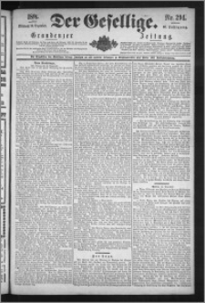 Der Gesellige : Graudenzer Zeitung 1891.12.16, Jg. 66, No. 294