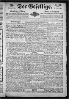 Der Gesellige : Graudenzer Zeitung 1892.07.06, Jg. 66, No. 155