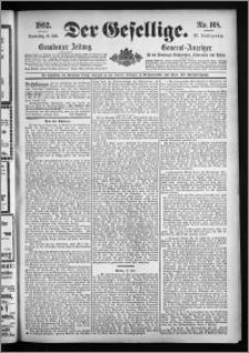 Der Gesellige : Graudenzer Zeitung 1892.07.21, Jg. 67, No. 168