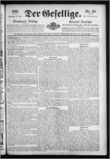 Der Gesellige : Graudenzer Zeitung 1892.07.24, Jg. 67, No. 171