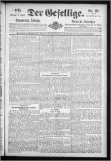 Der Gesellige : Graudenzer Zeitung 1892.08.17, Jg. 67, No. 191