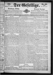 Der Gesellige : Graudenzer Zeitung 1892.09.13, Jg. 67, No. 214