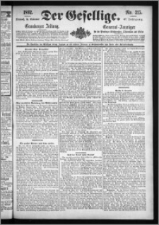 Der Gesellige : Graudenzer Zeitung 1892.09.14, Jg. 67, No. 215
