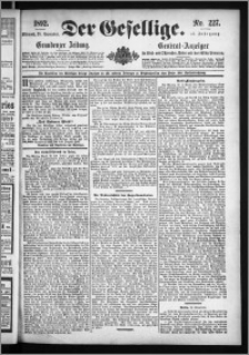 Der Gesellige : Graudenzer Zeitung 1892.09.28, Jg. 67, No. 227