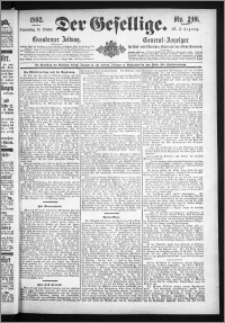 Der Gesellige : Graudenzer Zeitung 1892.10.13, Jg. 67, No. 240