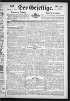 Der Gesellige : Graudenzer Zeitung 1892.10.25, Jg. 67, No. 250