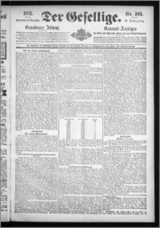 Der Gesellige : Graudenzer Zeitung 1892.11.12, Jg. 67, No. 266