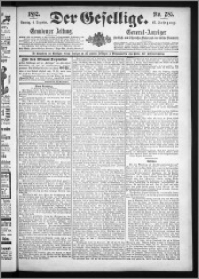Der Gesellige : Graudenzer Zeitung 1892.12.04, Jg. 67, No. 285