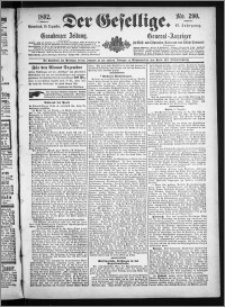 Der Gesellige : Graudenzer Zeitung 1892.12.10, Jg. 67, No. 290