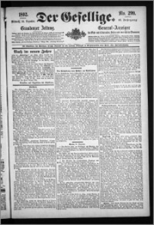 Der Gesellige : Graudenzer Zeitung 1892.12.21, Jg. 67, No. 299