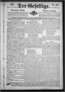 Der Gesellige : Graudenzer Zeitung 1892.12.25, Jg. 67, No. 303