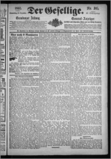 Der Gesellige : Graudenzer Zeitung 1892.12.29, Jg. 67, No. 305