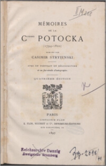 Mémoires de la ctesse Potocka : (1794-1820)