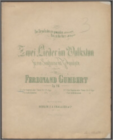 Zwei Lieder im Volkston : für eine Singstimme mit Pianoforte : Op. 116. No. 1, Der Strauss, den sie gewunden