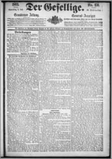 Der Gesellige : Graudenzer Zeitung 1893.07.06, Jg. 67, No. 156