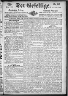 Der Gesellige : Graudenzer Zeitung 1893.07.07, Jg. 67, No. 157