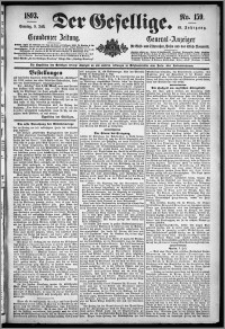 Der Gesellige : Graudenzer Zeitung 1893.07.09, Jg. 68, No. 159