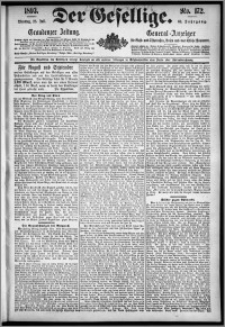 Der Gesellige : Graudenzer Zeitung 1893.07.25, Jg. 68, No. 172
