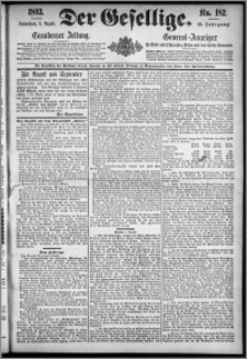 Der Gesellige : Graudenzer Zeitung 1893.08.05, Jg. 68, No. 182