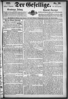 Der Gesellige : Graudenzer Zeitung 1893.09.08, Jg. 68, No. 211