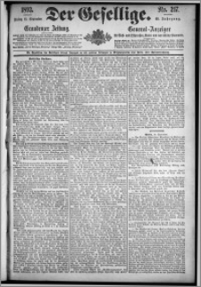 Der Gesellige : Graudenzer Zeitung 1893.09.15, Jg. 68, No. 217