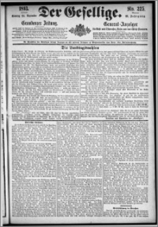 Der Gesellige : Graudenzer Zeitung 1893.09.24, Jg. 68, No. 225