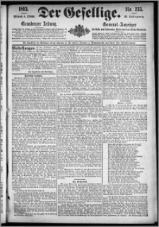 Der Gesellige : Graudenzer Zeitung 1893.10.04, Jg. 68, No. 233
