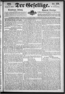 Der Gesellige : Graudenzer Zeitung 1893.10.31, Jg. 68, No. 256