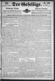 Der Gesellige : Graudenzer Zeitung 1893.11.04, Jg. 68, No. 260