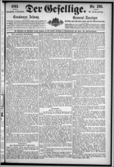 Der Gesellige : Graudenzer Zeitung 1893.11.11, Jg. 68, No. 266