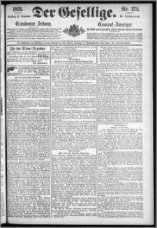 Der Gesellige : Graudenzer Zeitung 1893.11.21, Jg. 68, No. 274