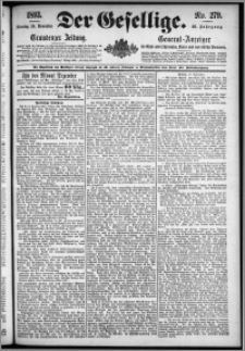 Der Gesellige : Graudenzer Zeitung 1893.11.28, Jg. 68, No. 279