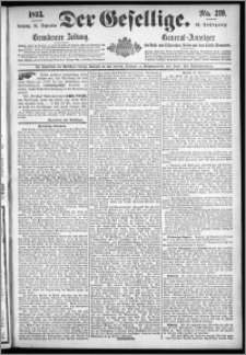 Der Gesellige : Graudenzer Zeitung 1893.09.17, Jg. 68, No. 219