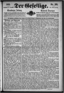 Der Gesellige : Graudenzer Zeitung 1893.12.16, Jg. 68, No. 295