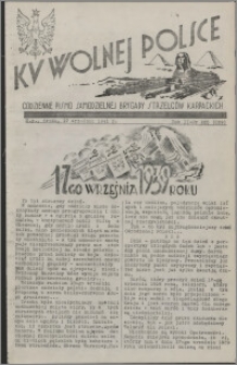 Ku Wolnej Polsce : codzienne pismo Samodzielnej Brygady Strzelców Karpackich 1941.09.17, R. 2 nr 223 (329)