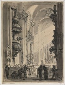 Kazanie I (Wnętrze kościoła barokowego)