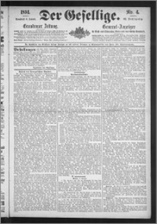 Der Gesellige : Graudenzer Zeitung 1894.01.06, Jg. 68, No. 4