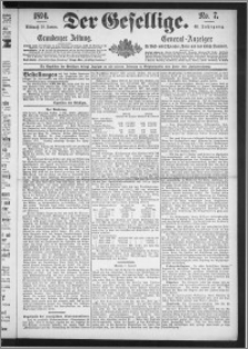 Der Gesellige : Graudenzer Zeitung 1894.01.10, Jg. 68, No. 7