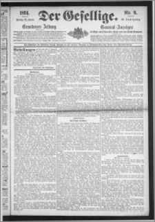 Der Gesellige : Graudenzer Zeitung 1894.01.12, Jg. 68, No. 9