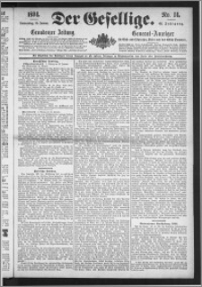 Der Gesellige : Graudenzer Zeitung 1894.01.18, Jg. 68, No. 14