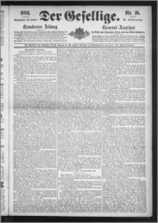 Der Gesellige : Graudenzer Zeitung 1894.01.20, Jg. 68, No. 16